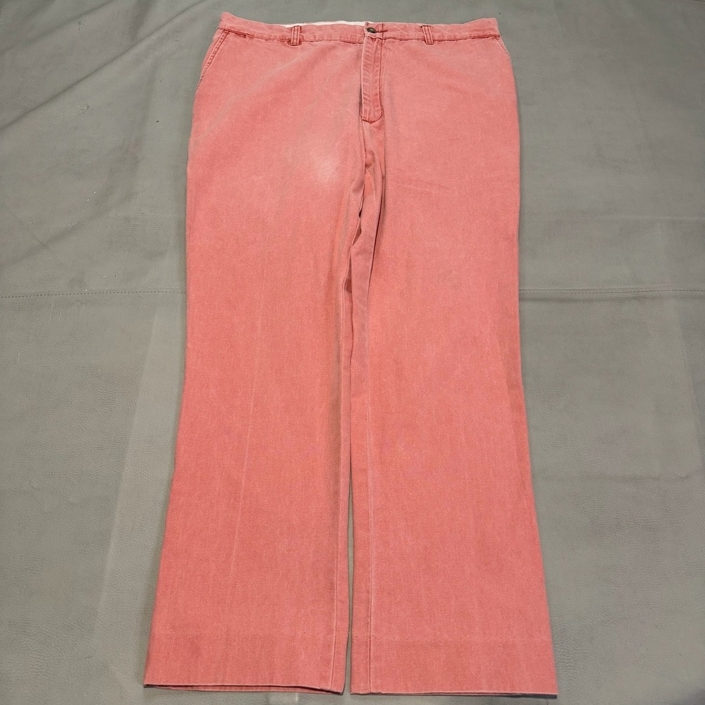 Murray Toggery Shop Pants Men 38x29 Salmon Nantucket Washed Red/Pink Yachet-7307